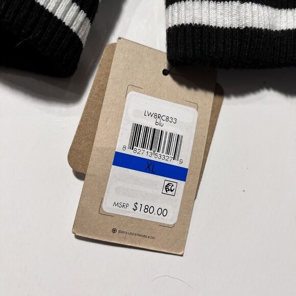 Levi's Varsity Bomber Jacket XL Soft Shell Women's Blue NWT $180 - Picture 6 of 13